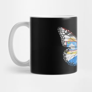 Sint Maartener Flag  Butterfly - Gift for Sint Maartener From Sint Maarten Mug